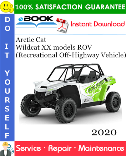2020 Arctic Cat Wildcat XX models ROV (Recreational Off-Highway Vehicle) Service Repair Manual