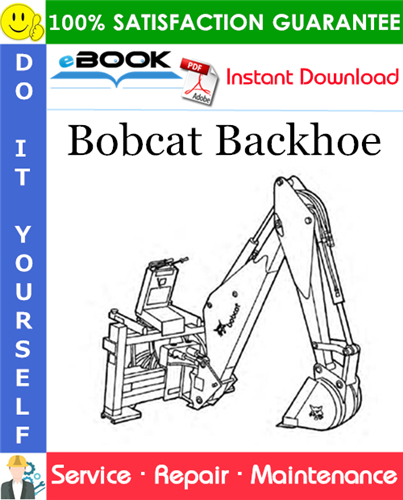 Bobcat Backhoe Service Repair Manual #3