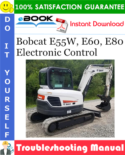 Bobcat E55W, E60, E80 Electronic Control Troubleshooting Manual