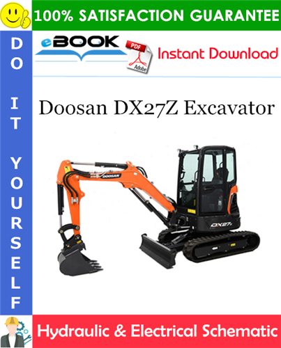 Doosan DX27Z Excavator Hydraulic & Electrical Schematic