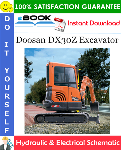 Doosan DX30Z Excavator Hydraulic & Electrical Schematic