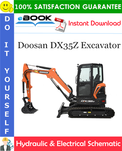 Doosan DX35Z Excavator Hydraulic & Electrical Schematic