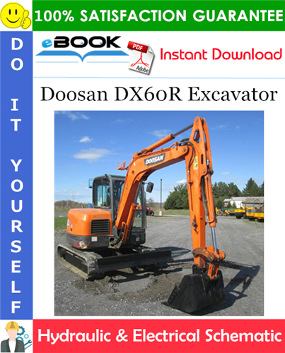 Doosan DX60R Excavator Hydraulic & Electrical Schematic