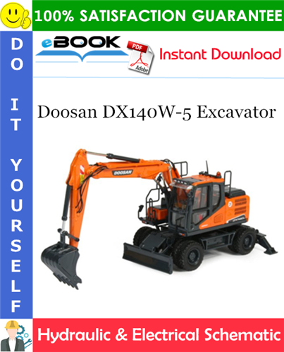 Doosan DX140W-5 Excavator Hydraulic & Electrical Schematic