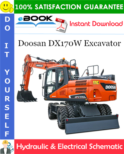 Doosan DX170W Excavator Hydraulic & Electrical Schematic