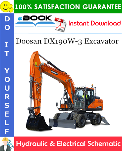 Doosan DX190W-3 Excavator Hydraulic & Electrical Schematic