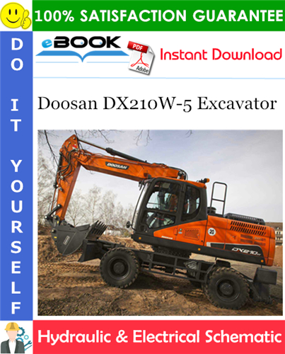 Doosan DX210W-5 Excavator Hydraulic & Electrical Schematic