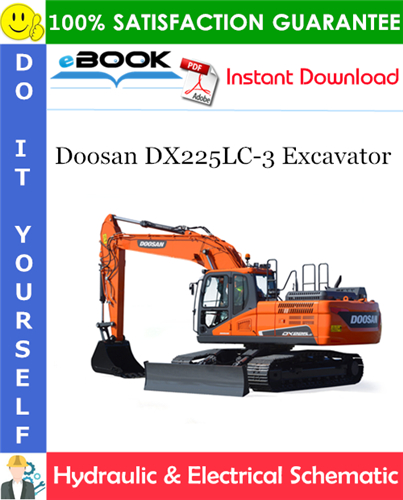 Doosan DX225LC-3 Excavator Hydraulic & Electrical Schematic