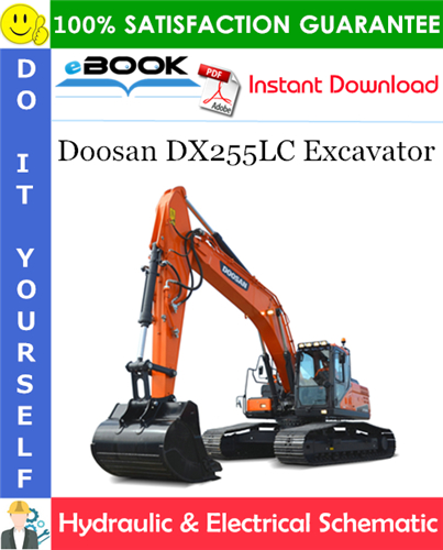 Doosan DX255LC Excavator Hydraulic & Electrical Schematic