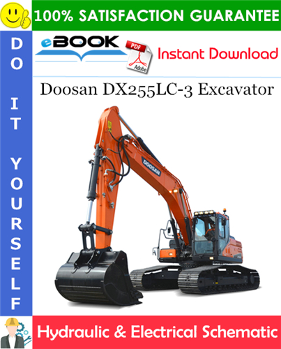 Doosan DX255LC-3 Excavator Hydraulic & Electrical Schematic