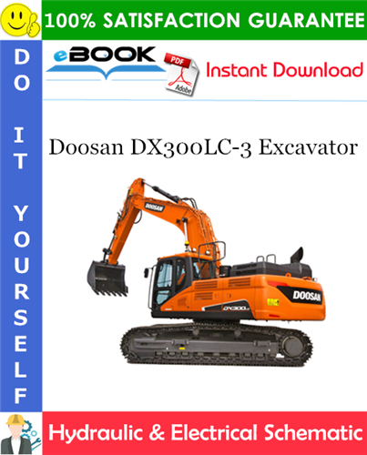 Doosan DX300LC-3 Excavator Hydraulic & Electrical Schematic
