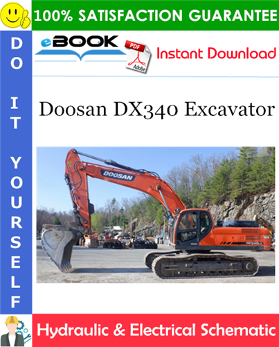 Doosan DX340 Excavator Hydraulic & Electrical Schematic