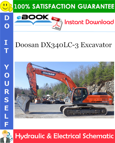 Doosan DX340LC-3 Excavator Hydraulic & Electrical Schematic