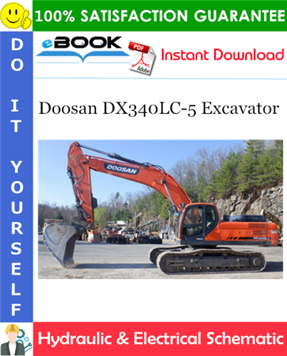 Doosan DX340LC-5 Excavator Hydraulic & Electrical Schematic