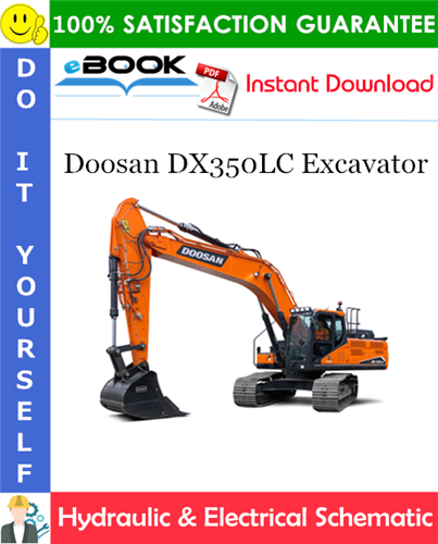 Doosan DX350LC Excavator Hydraulic & Electrical Schematic