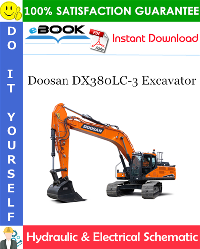 Doosan DX380LC-3 Excavator Hydraulic & Electrical Schematic
