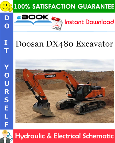Doosan DX480 Excavator Hydraulic & Electrical Schematic