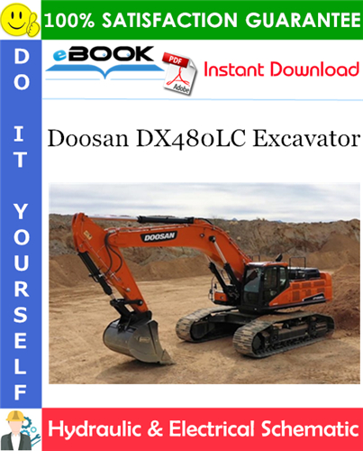 Doosan DX480LC Excavator Hydraulic & Electrical Schematic