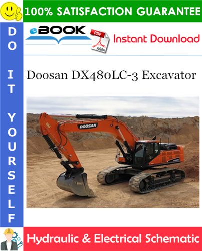 Doosan DX480LC-3 Excavator Hydraulic & Electrical Schematic
