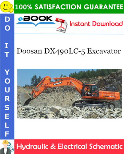 Doosan DX490LC-5 Excavator Hydraulic & Electrical Schematic