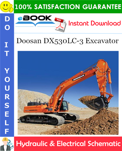 Doosan DX530LC-3 Excavator Hydraulic & Electrical Schematic