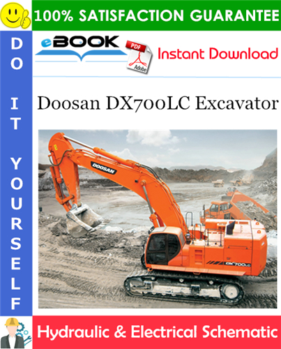 Doosan DX700LC Excavator Hydraulic & Electrical Schematic