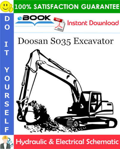 Doosan S035 Excavator Hydraulic & Electrical Schematic