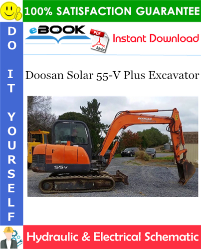 Doosan Solar 55-V Plus Excavator Hydraulic & Electrical Schematic