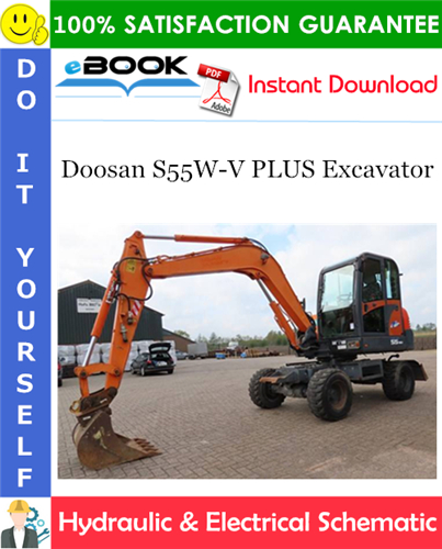 Doosan S55W-V PLUS Excavator Hydraulic & Electrical Schematic