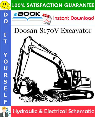 Doosan S170V Excavator Hydraulic & Electrical Schematic