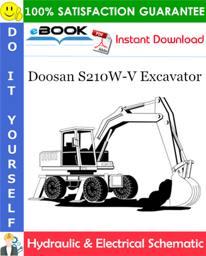 Doosan S210W-V Excavator Hydraulic & Electrical Schematic
