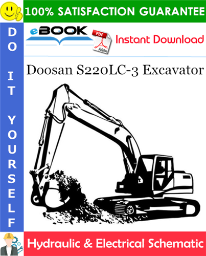 Doosan S220LC-3 Excavator Hydraulic & Electrical Schematic