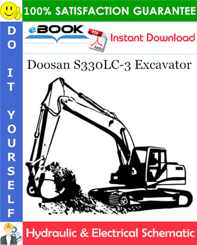 Doosan S330LC-3 Excavator Hydraulic & Electrical Schematic