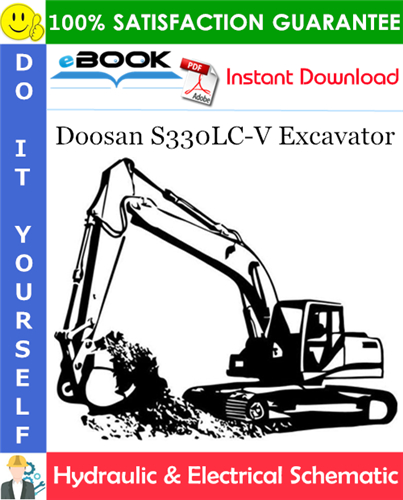 Doosan S330LC-V Excavator Hydraulic & Electrical Schematic