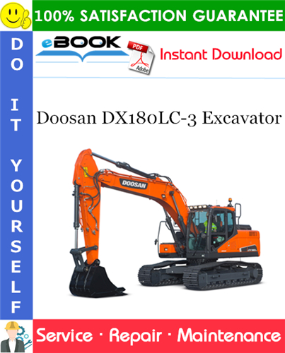 Doosan DX180LC-3 Excavator Service Repair Manual