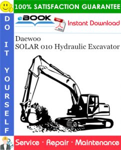 Daewoo SOLAR 010 Hydraulic Excavator Service Repair Manual