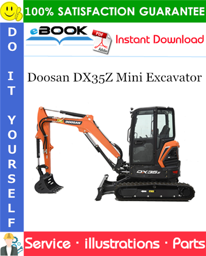 Doosan DX35Z Mini Excavator Parts Manual