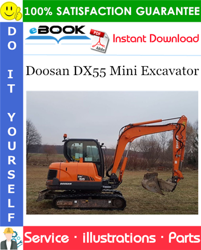 Doosan DX55 Mini Excavator Parts Manual