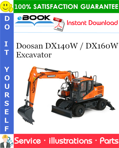 Doosan DX140W / DX160W Excavator Parts Manual