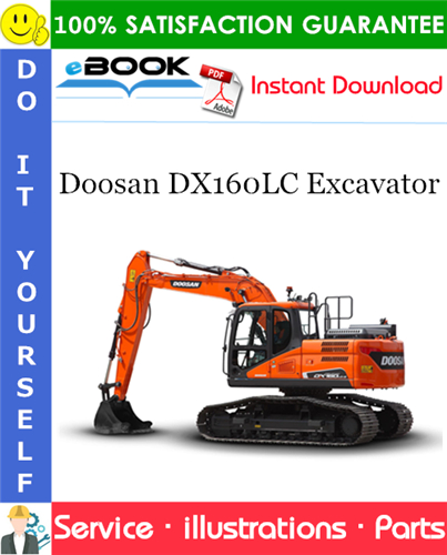 Doosan DX160LC Excavator Parts Manual