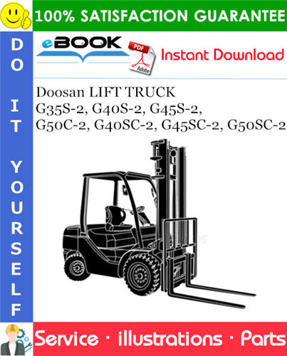 Doosan LIFT TRUCK G35S-2, G40S-2, G45S-2, G50C-2, G40SC-2, G45SC-2, G50SC-2 Parts Manual