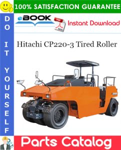 Hitachi CP220-3 Tired Roller Parts Catalog Manual (Serial No.030101~)