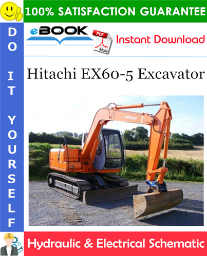 Hitachi EX60-5 Excavator Electrical & Hydraulic Circuit Diagram