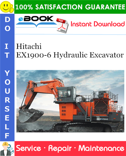 Hitachi EX1900-6 Hydraulic Excavator Service Repair Manual