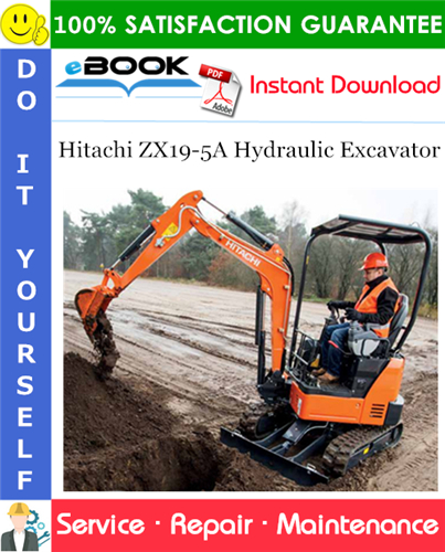Hitachi ZX19-5A Hydraulic Excavator Service Repair Manual