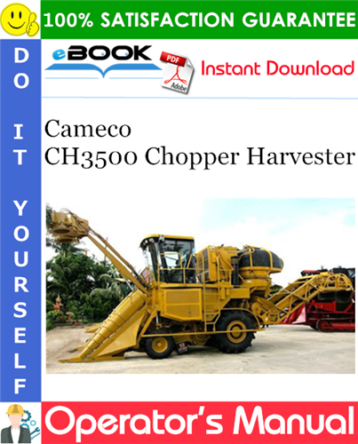 Cameco CH3500 Chopper Harvester Operator's Manual