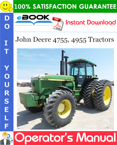 John Deere 4755, 4955 Tractors Operator's Manual