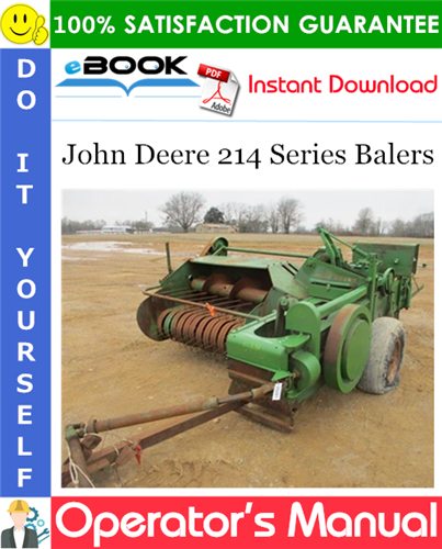 John Deere 214 Series Balers Operator's Manual
