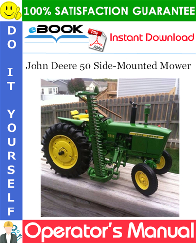John Deere 50 Side-Mounted Mower Operator's Manual