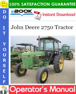 John Deere 2750 Tractor Operator's Manual